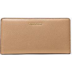 Michael Kors Bryant Large Pebbled Leather Snap-Front Wallet - Natural