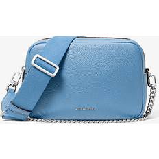 Michael Kors Blue Crossbody Bags Michael Kors Bryant Medium Pebbled Leather Camera Crossbody Bag - Blue