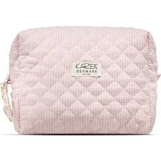 Karen Large Toiletry Bag - Pink Checkered