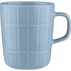 Marimekko Cups Marimekko Tiiliskivi 25 cl Light Blue-Off White Mug 25cl