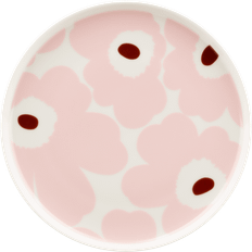 Marimekko Dishes Marimekko Unikko White/Light Pink/Chestnut Dinner Plate 20cm