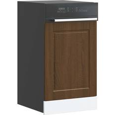 45.0 cm Dishwashers vidaXL Geschirrspülerblende Porto Braun Eichen-Optik 45 x 1,5 x 67 cm