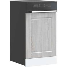 45.0 cm Dishwashers vidaXL Dishwasher Panel Porto Grey Sonoma 45 x 1,5 x 67 cm Grey