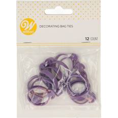 Baktillbehör Wilton Icing Bag Ties Pack of 12 White Icing Bag & Nozzle