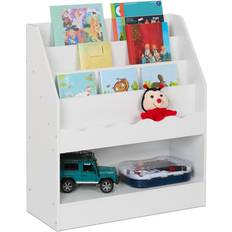Barn bokhylla Barnrum Relaxdays Bokhylla Barn 80 x 70 x 30 cm