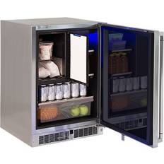 Integrated Refrigerators Lynx 24 Inch 24" Built In Undercounter Counter Depth Compact All-Refrigerator LN24REFCR Stainless Steel