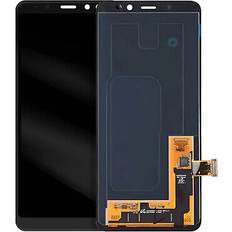 Écrans de Remplacement Clappio Bloc Complet Samsung Galaxy A8 2018 LCD Vitre Tactile Noir