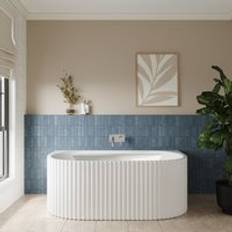 Contemporary Back To Wall Freestanding Bath 1600mm x 780mm