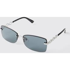 Solglasögon boohooMAN Mens Silver Detail Navigator Sunglasses