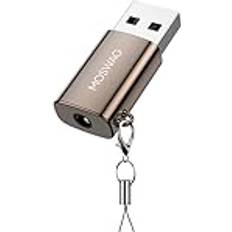 Moswag USB to 3.5mm External Audio Adapter