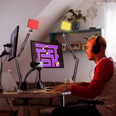 Andoer Desktop USB Video Conference Lighting Kit 3200K5600K Dimmable 2 Sets