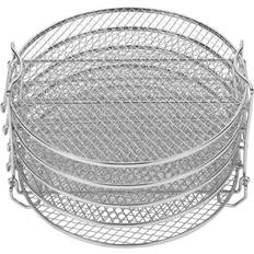 Food Dehydrators HKHBJS Dehydrator Rack For Ninja Foodi 6.5 8 Qt Stainless Steel 5 Layers