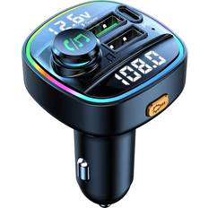 FM Transmitters AX Trade Bluetooth 5.0 FM Transmitter Handsfree Car Radio Modulator MP3 Player 22.5W