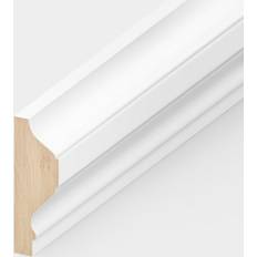 Moulding & Millwork Leader White 2.4m Painted Decorative Cover Moulding 122312
