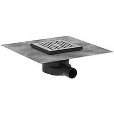 Hansgrohe Golvbrunnar Hansgrohe RainDrain Point 150/150 Brushed Stainless Steel Complete Poi