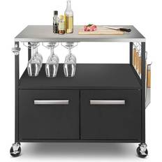 Utekök Austin and Barbeque Aabq Tro Lley Table Open With Doors
