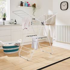 Dunelm Winged Clothes Airer - White