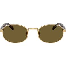 Prada Woman Sunglasses - Metal Gold Brown