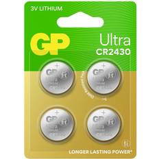 GP Batterier & Opladere GP Knapcellebatteri CR 2430 3 V 4 stk 275 mAh Lithium Ultra