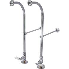 Plumbing Kingston Brass CC451PL Rigid Freestand Supplies with Stops Polished C
