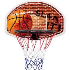 Basketball Costway Wall Mounted Fan Backboard with 2 Nets