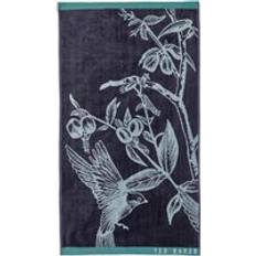 Guest Towels Ted Baker Botanical Birds Collection - Navy Guest Towel Blue