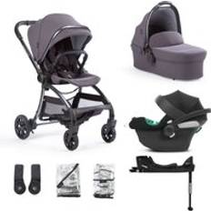 Cybex Adjustable Handle - Travel Systems Pushchairs Cybex Aylo Dark Slate 7pc inc Cybex Volcano Black Car Seat (Travel system)