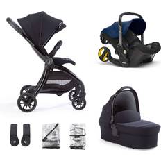 Cybex Adjustable Handle - Travel Systems Pushchairs Cybex Aylo Rich Black 6pc inc Doona Royal Blue Car Seat (Travel system)