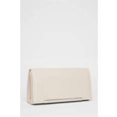 Beige Clutches Quiz Nude Long Clutch Bag - Beige