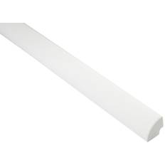 Wand- & Stuhlschienenleisten Primo Viertelstab 250 cm 16 x 16 mm Weiß Selbstklebend