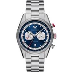 Emporio Armani Chronograph Blue Dial Stainless Steel Men's Watch AR11676