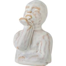 Grå Dekorationsfigurer Bloomingville Figur Knox Natur Råhvid 10 cm Dekorationsfigur