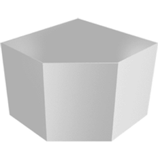 Roof Equipment ARP Aluminium Round Swaged Minerva Corner Hopper 76mm PPC Finish