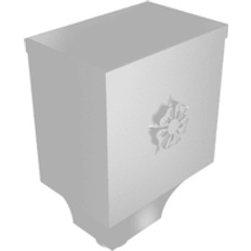 Roof Equipment ARP Aluminium Round Swaged Mercury Hopper 63mm PPC Finish