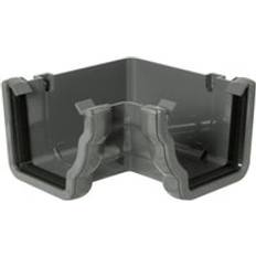 Grey Gutter FloPlast Ogee Gutter Internal Angle 90 Degree x 110mm x 80mm Anthracite Grey