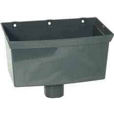 FloPlast Grey Downpipe Universal Round Square Hopper