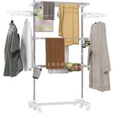 Homcom 3 Tier Foldable Clothes Drying Rack - White