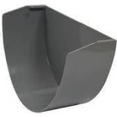 Roof Equipment FloPlast Deepflow Hi-Cap Gutter Internal Stopend 115mm x 75mm Grey