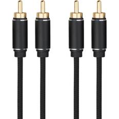 RCA Stereo M-M 1,5 m svart