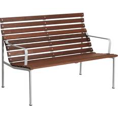 Hay Traverse Lounge Bench W. Arm 114 cm Oiled Solid Ash Havebænk