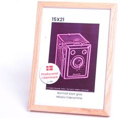 Fotoramme I Massiv Lys Eg 12 mm 15x21 cm