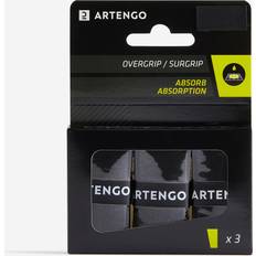 Overgrips ARTENGO Absorbent Tennis Overgrip Tri-pack Black