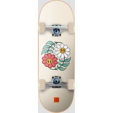 Soft Top Yin Yang Flowers Komplet Skateboard Grå