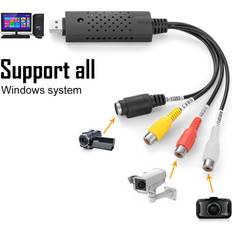 Capture & TV Cards Jardiboutique USB VHS To DVD Audio Video Converter Capture Full Scart Kit With Leads