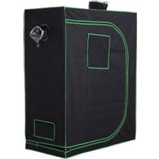 Greenhouse Accessories OutSunny Hydroponic Plant Grow Tent Canopy Indoor Reflective Mylar 120L x 60W x 150H cm Silver