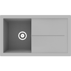 Kitchen Sinks Single Bowl Grey Composite Kitchen Sink Rocklite Milton