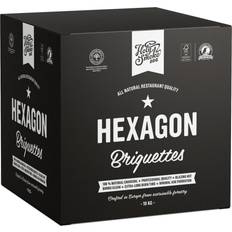 Pallar Värmeloggs Holy Smoke All Natural Restaurangkvalitet Hexagonbriketter 10kg Värmelogg