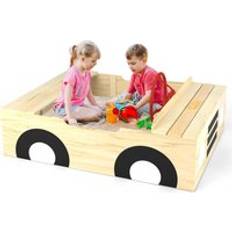 Big Game Hunters Wooden Car Sand Pit 100 cm x 100 cm