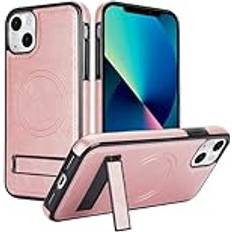 Iphone 13 rose Cshnb Telefonfodral Kompatibel Med iPhone 13 Trådlös Laddning Magnetisk Rose Gold