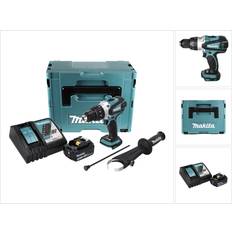 Makita Set Makita DHP 458 RM1J Akku Schlagbohrschrauber 18V 91Nm